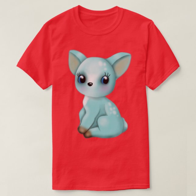 Blue deer T-Shirt (Design Front)