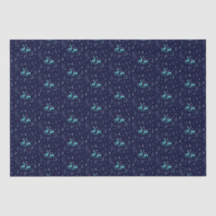 Blue Deer Tissue Paper