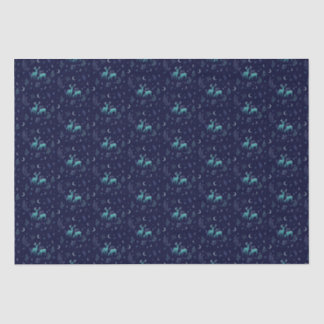 Blue Deer Tissue Paper