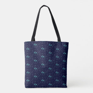 Blue Deer Tote Bag