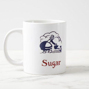 Blue Delft Dutch Girl Sugar Large Coffee Mug