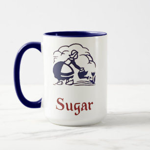Blue Delft Dutch Girl Sugar Mug