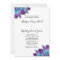 Blue Dendrobium Orchid Wedding Invitation