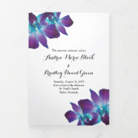Blue Dendrobium Orchid Wedding