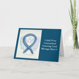 Blue Denim Awareness Ribbon Angel Cards