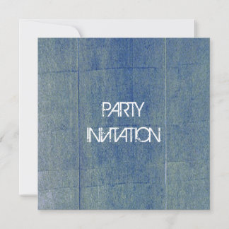 Blue Denim Background Invitation