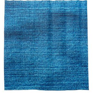 blue denim background used as a backdrop shower curtain