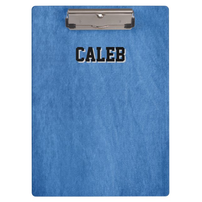blue denim clipboard (Front)