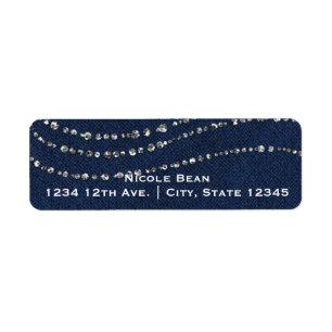 Blue Denim & Diamonds Sparkle Bling Birthday Party