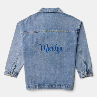 Blue Denim Jacket Custom Name