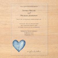 Blue Denim Jean Heart Wedding