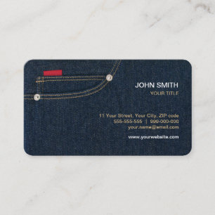 Blue Denim Jeans business card