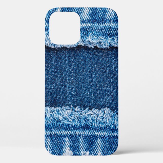 Blue denim jeans fabric texture Case-Mate iPhone case (Back)