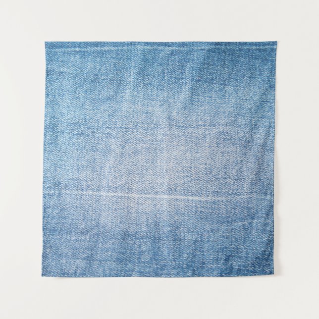 Blue denim jeans texture tapestry (Front)
