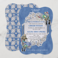 Blue Denim, lace - Costume Jewellery
