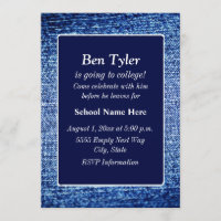 Blue Denim - Look  "Off To College" Invite