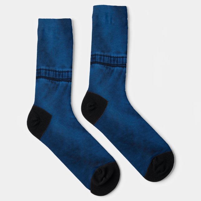 Blue denim socks (Right)