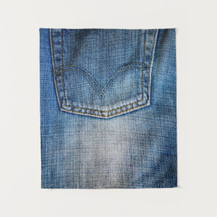 Blue denim tapestry