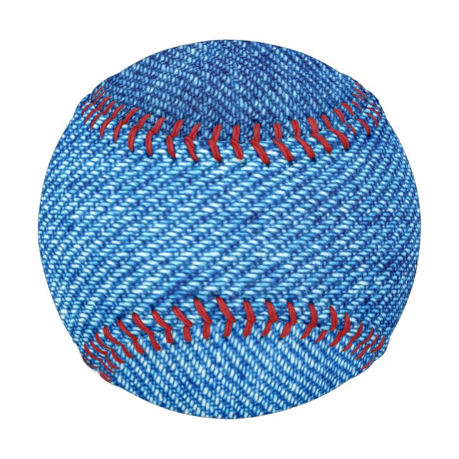 Blue Denim Texture Baseball (Front)