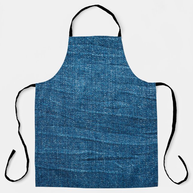 Blue denim texture, Bluejeans texture Apron (Front)