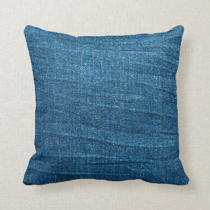 Blue denim texture, Bluejeans texture Cushion