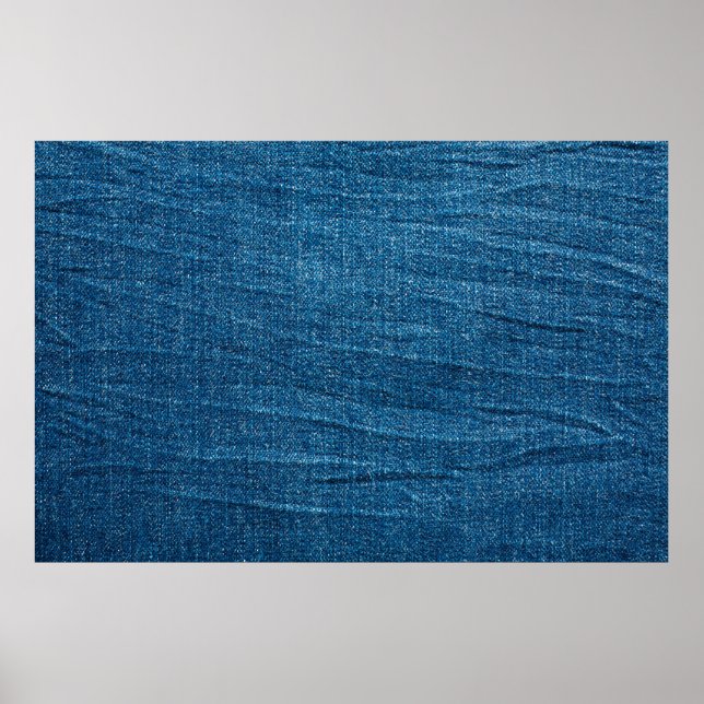 Blue denim texture, Bluejeans texture Poster (Front)