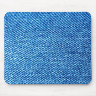 Blue Denim Texture Mouse Mat