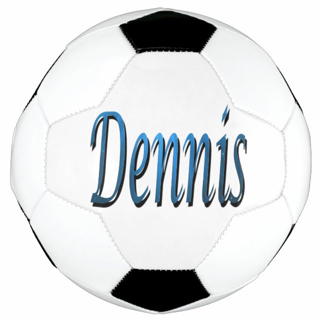 Blue Dennis Name, Soccer Ball (Front)