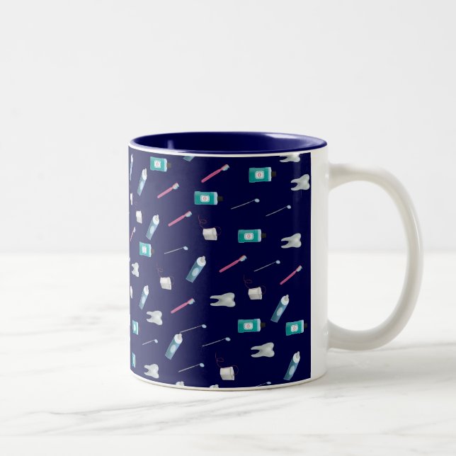 blue dental mug (Right)