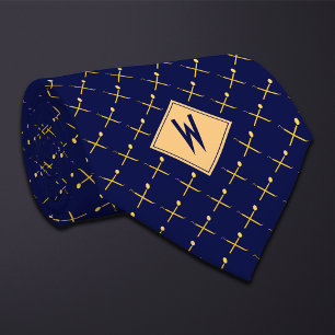 Blue Dentist Hygienist Tools Tie