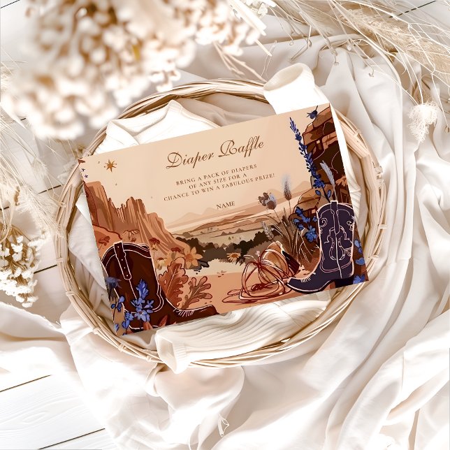 Blue Desert Western Diapper Raffle Enclosure Card (Creator Uploaded)