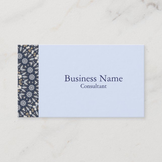 Blue design business card (Front)