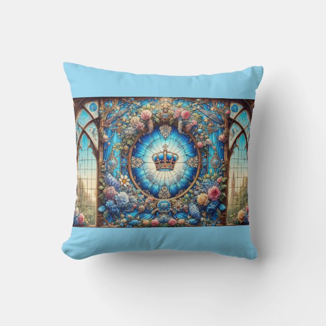 Blue design cushion (Front)