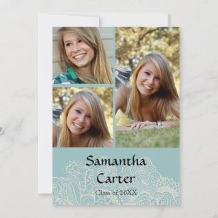 Blue Design - Graduation Announcement