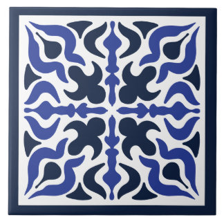 Blue Design Moroccan Mosaic Pattern Ceramic Tile
