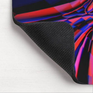 Blue design of squares aligned on crooked object mouse mat