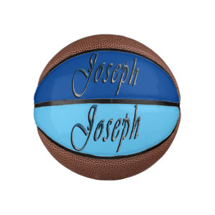 Blue Designed Joseph Name, Kids Basketball
