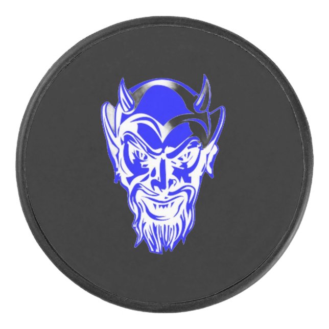 Blue Devils  Hockey Puck (Front)