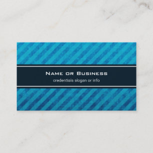 Blue Diagonal Stripes Business Card