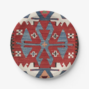 Blue Diamond Arrow Konya II Red Cowboy  Paper Plate