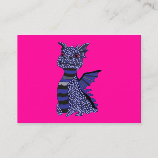 Blue Diamond Dragon  Business Card (Front)