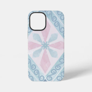 Blue Diamond Geometric Pattern iPhone 12 Mini Case