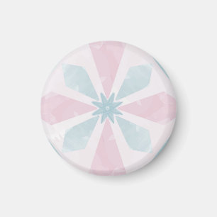 Blue Diamond Geometric Pattern Magnet