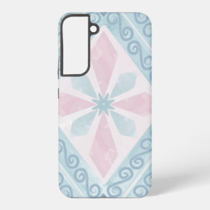 Blue Diamond Geometric Pattern Samsung Galaxy Case