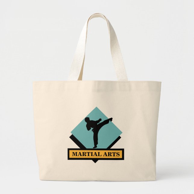 Blue Diamond Martial Arts Male Tote Bag (Front)