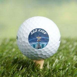 Blue Diamond Metallic King Chess Fathers Day  Golf Balls