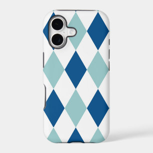Blue Diamond Mosaic Pattern