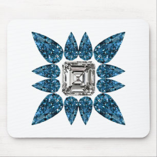 Blue Diamond Mouse Mat