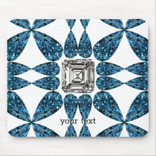 Blue Diamond Mouse Mat
