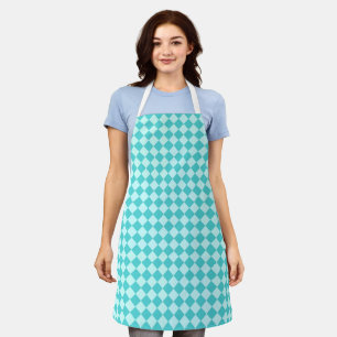 Blue Diamond Pattern by Shirley Taylor Apron